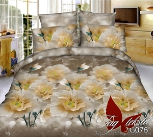 Купить постельное белье с 3д эффектом дешево,  Микросатин TG076 #1359064