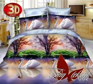Купить дешево постельное белье 3д,  Микросатин TG082 #1359059