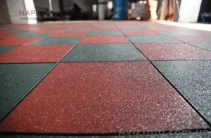 Резиновое покрытие для спортивных площадок, резиновая плитка для улицы #1365758