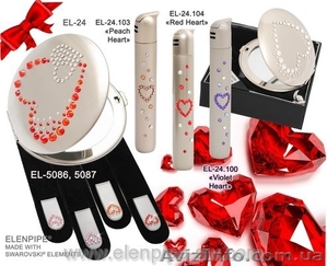 Подарки на День Святого Валентина зажигалки,  зеркальца от ELenpipe® со Swarovski #1357234