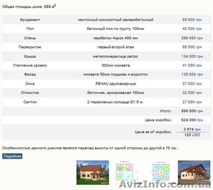 Дома под ключ из кирпича,  газобетона,  керамоблоков #1366666