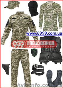 Камуфляжная форма для охраны и военных,  берцы,  шевроны #1366857