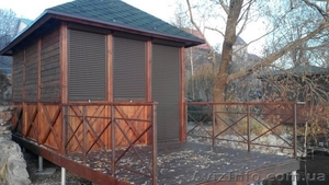 Установка роллет на беседку. Харьков,  харьковская область.  #1372453