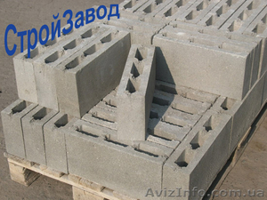 Шлакоблок перегородочный 90х190х390 мм,  Киев  #1375813