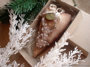 Текстильное сердце - подвеска. Декор. Подарок. #1366278