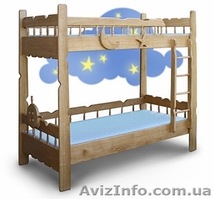 Двухъярусная кровать из ясеня «Врунгель» #1375151