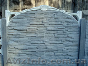 Забор бетонный, декоративный #1371719