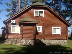 К Вашему вниманию предлагается VIP коттедж на Днепре в лесу пляж 800м.  #1378290