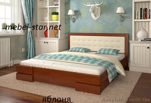 Двуспальная кровать из дерева Регина #1375131