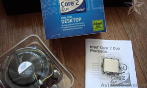 процессор Intel Core 2 Duo E8400 с кулером #1258646