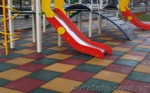 Резиновое покрытие Eco Standard . Плитка пезиновая 500х500 мм. #1368195