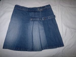 Юбка джинсовая с запАхом,  р-р 42-44 #1373377