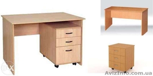 Стол письменный с выдвижной тумбой СТ10 1200х600х750 КН 550х480х400  #1398973