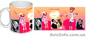 Фишка печать на чашках Днепропетровск #1396250