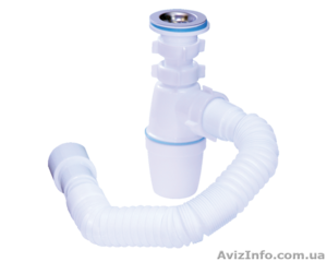 Сифон А-3202 1 1/4″ для умывальника разборной Waterstal с гибкой труб. #1379907