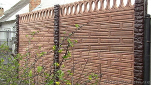 ж/б секционные цветные заборы разнообразной фактуры #1381935