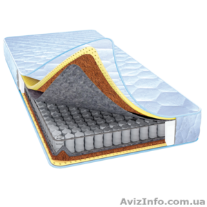 Продам ЖЁСТКИЙ ортопедический матрас с латексом и кокосом,  до 160кг #1384521