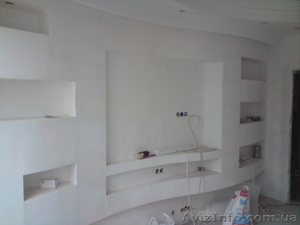 Гипсокартонные работы,  поклейка обоев,  укладка ламината #1380692