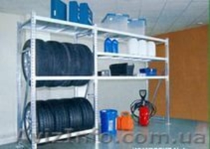 Оцинкованные металлические стеллажи #1381072