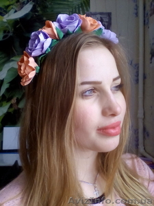 Обруч с розами из фоамирана #1387409