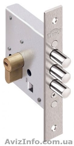 Замок врезной дополнительный под цилиндр Эльбор КРЕМЕНЬ 1.03.03.  #1391586