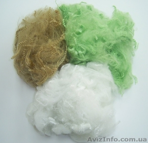 Отходы полиэфирного волокна и нитей. #1396996