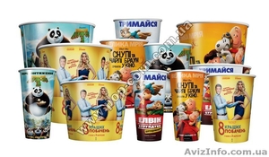 Продам стакан премьерный для попкорна все размеры   #1381280