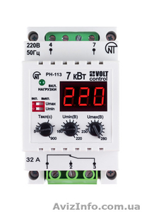 Купить реле напряжения РН-113 - Защита от скачков напряжения. #1392595