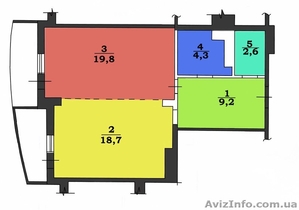 Однокомнатная квартира в Новострое! #1389626