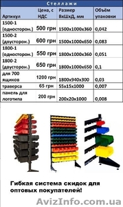 Стеллаж складской для метизов #1387655