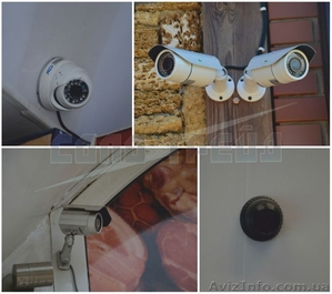 Установка видеонаблюдения (монтаж видеонаблюдения) #1392145