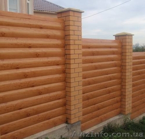 Металлический сайдинг блок хаус (Block House) #1416321