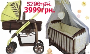 Акция! Весь комплект: коляска,  кроватка,  матрас,  постель. Новое #1408271
