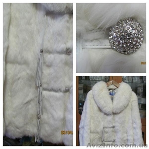 Шикарный белыйполушубок(кролик, песец) #1402750