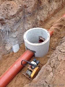 Канализация  монтаж прокладка #1405280