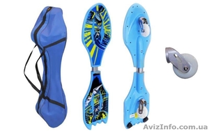 Двухколесный скейт Ripstik SK-0330 (Рипстик) Spiderman,  Batman голубой #1415999