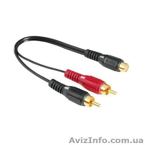 Кабель HAMA 44115 Audio Adapter 2RCA Plugs-RCA Jack #1420217