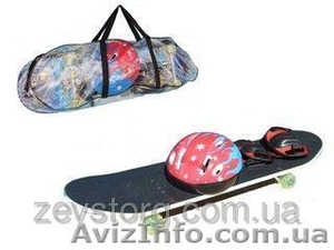 Скейтборд Profi + Шлем + Защита #1415944