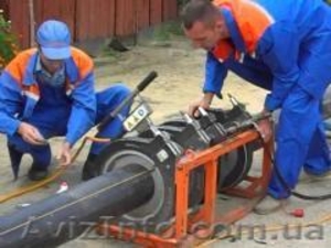 Монтаж трубо проводов из пэ труб  #1405222