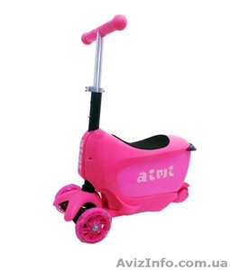 Самокат Scooter Aimi 3в1 розовый #1416092