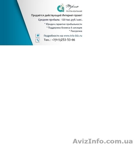 Продаётся действующий Интернет-проект с прибылью 120 тыс.руб. #1411765