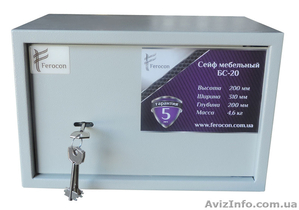 Мебельный сейф Ferocon (БС-20КД.7035) #1415853