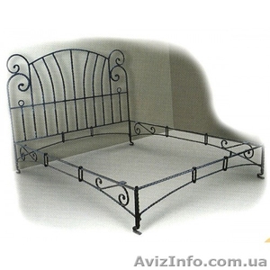 Кованая односпальная кровать «Лига Лайт» ПОЛ7. #1406007