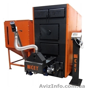 Автоматический промышленный твердотопливный котел на пеллетах СЕТ 1000 кВт (1 МВ #1404388