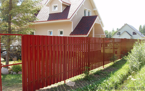 Евроштакетник металлический на забор. Производитель. #1403103