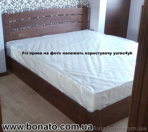 Деревянная кровать с подъёмным механизмом + матрас (кокос и отдельные пружины) #1446738