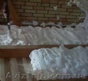 Теплоизоляция. Утеплитель пеноизол,  утеплить дом,  жидкий пенопласт  #1432218