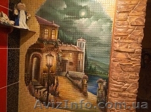 Художественная роспись стен и потолков,  аэрография на стенах, стекле, плитке. #1440653