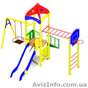 Игровой комплекс с качелями