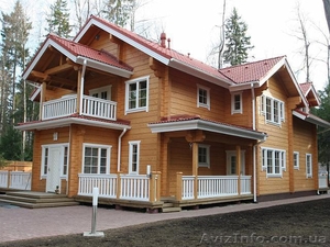 Строим Дом из сруба,  бруса,  оцилиндрованного бревна,  клееного бруса #1443967